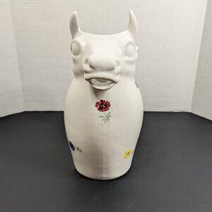 vintage Hand painted Cow Pitcher Made in Italy